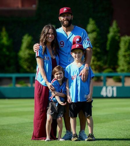 Jake Arrieta, Brittney Arrieta, Palmer Arrieta, Cooper Arrieta