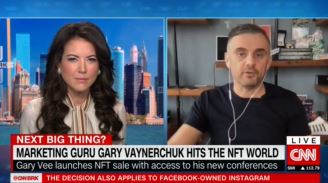 CNN anchor Julia Chatterley interviewing Gary Vee in First Move with Julia Chatterley