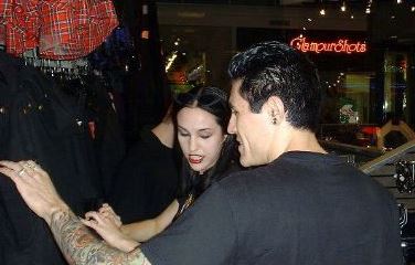 Davey Havok with his former partner, Monica Parker