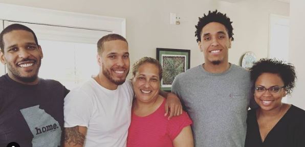 In the picture- Judge Gino BrogdonÃ¢â‚¬â„¢s family, Jann Adams, Gino Brogdon Jr. and his wife, John Brogdon, and Malcolm Brogdon.