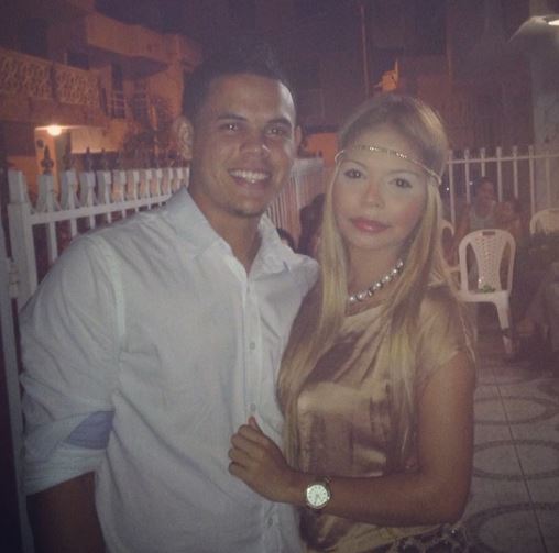 Gio Urshela with his assumed former partner, Roxanna Crismatt.