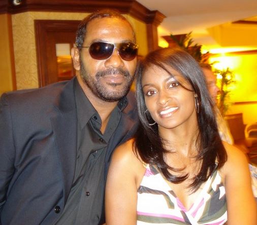 Keith Washington and his second wife, Stephanie Grimes 