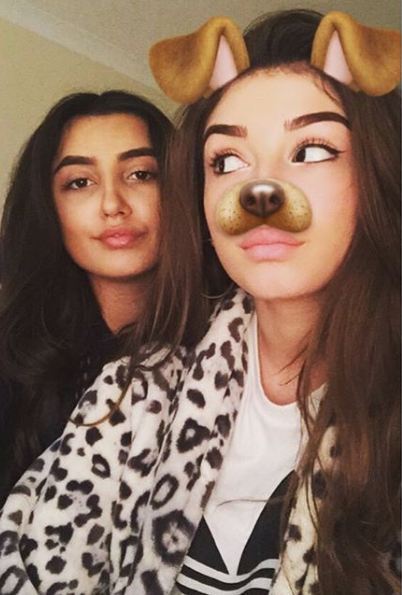 Mimi Keene (right) with her sister Rosy on 6th March 2016 (Source: Mimi Kee...