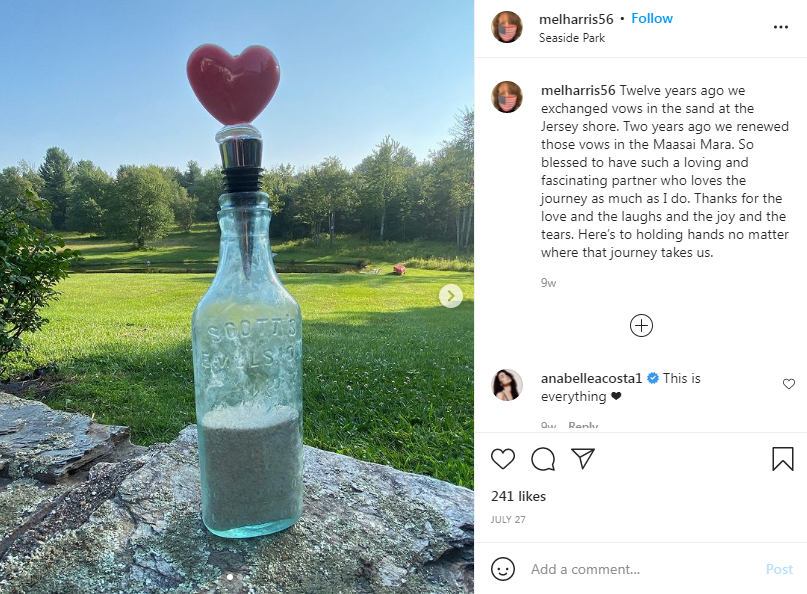 Mel Harris Instagram Post About Her Anniversary 