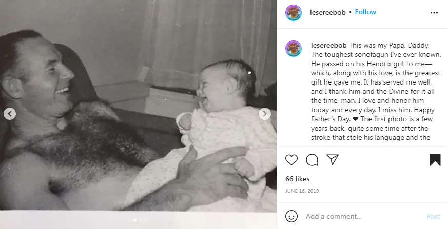 Leslie Hendrix Post About Her Father