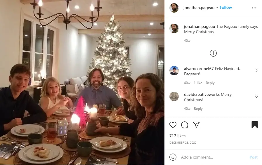 Jonathan Pageau And His Family Together During Christmas