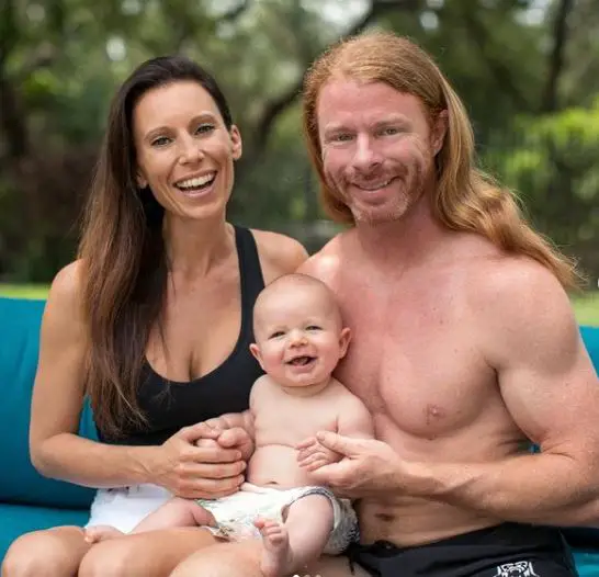 Family picture of JP Sears with his wife, Amber Sears, and his son, Wilder. 