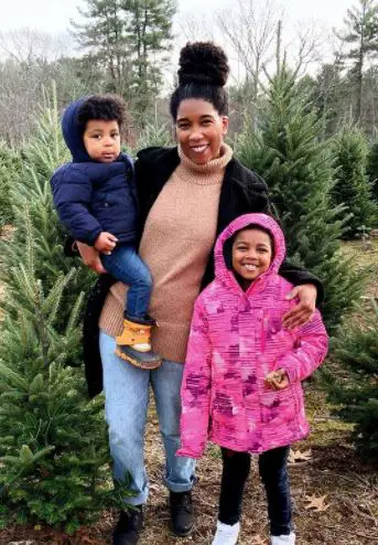 Whitney White, with her son and daughter, out in search of a perfect Christmas tree