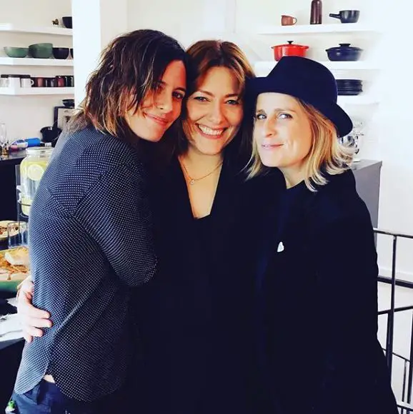 Katherine moennig alongside her partner ana rezende. 