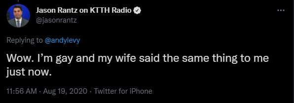 Jason Rantz Tweets About His Wife