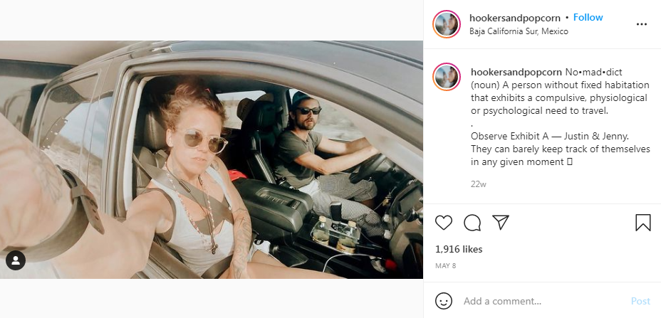 Jenny & Justin Chatwin On a Trip In the Car