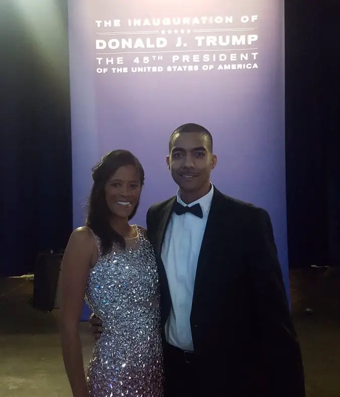 Sonnie Johnson & Her Husband During The Inauguration of Donald Trump